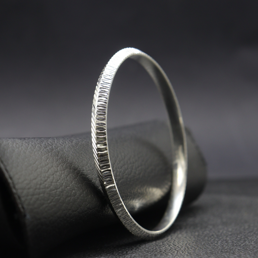 Regal Silver Men's Punjabi Kada - MIOR JEWELS