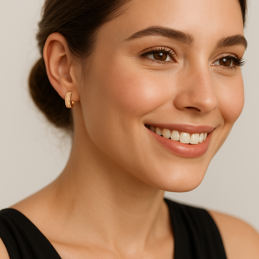 Rosy Circle Earrings - MIOR JEWELS