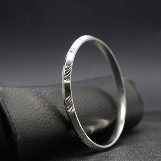 Noble Silver Men's Punjabi Kada - MIOR JEWELS