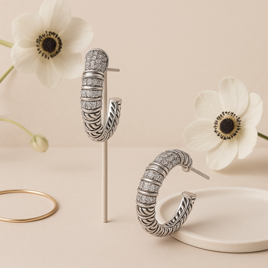 Radiant Arc Earrings - MIOR JEWELS
