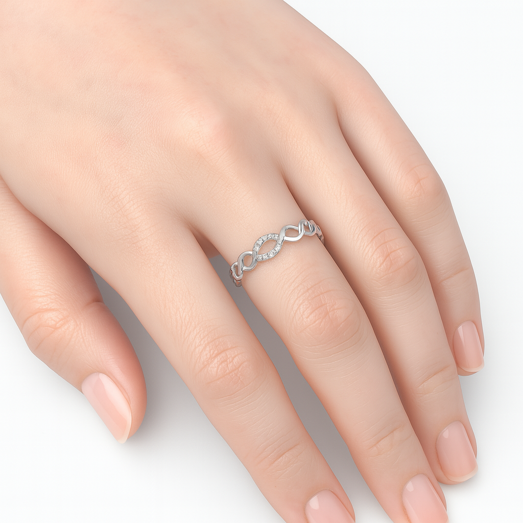 Delicate Infinity Silver Ring