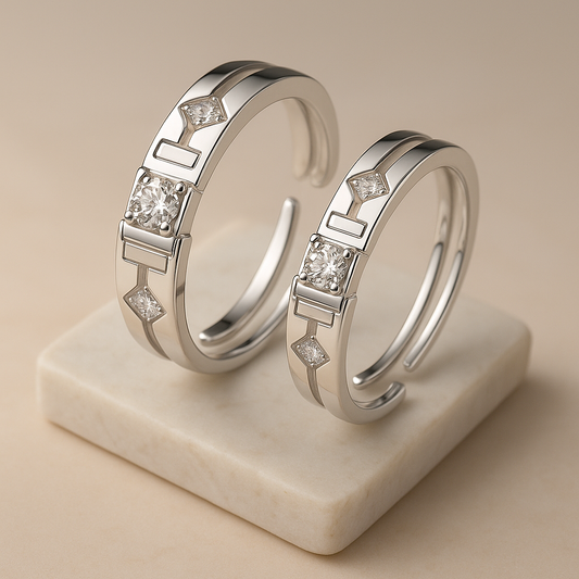Forever Us Couple Rings Pair V5