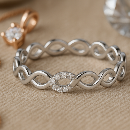 Delicate Infinity Silver Ring