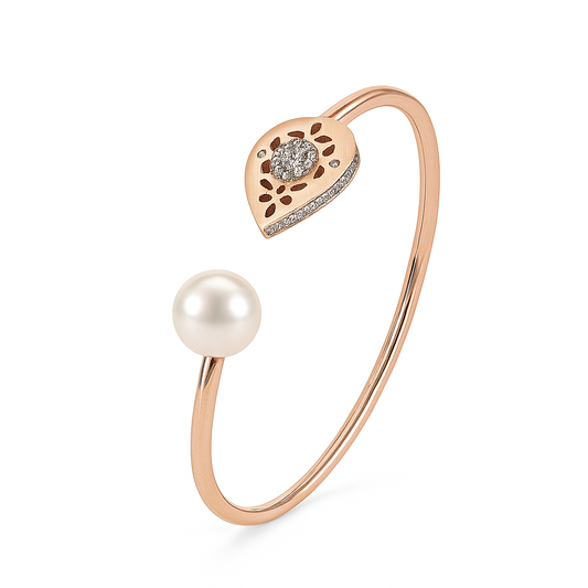 Pearl Vine Kada Bracelet - MIOR JEWELS