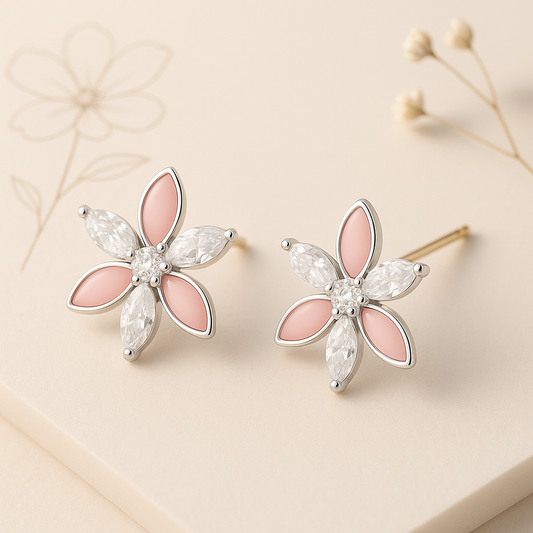 Petal Frost Earrings