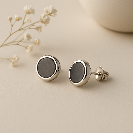 Classic Jade Silver Studs