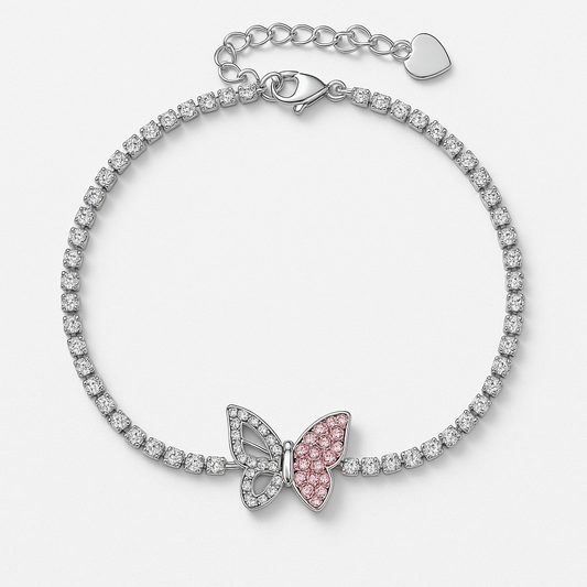 Pink Butterfly Bliss Bracelet - MIOR JEWELS