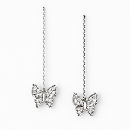 Butterfly Threader Earring - MIOR JEWELS