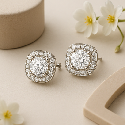 Crystal Stud Earrings - MIOR JEWELS
