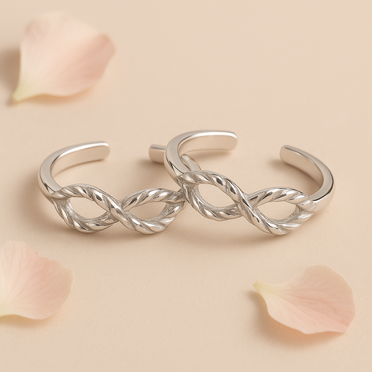 Silver Horizon Toe Rings