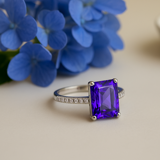 Violet Dream Crystal Ring - MIOR JEWELS