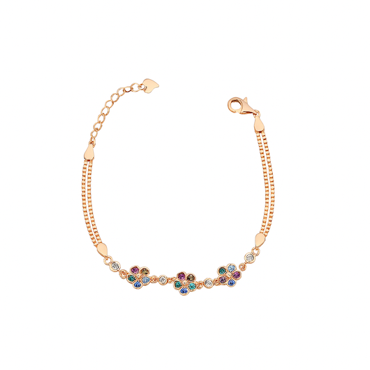 Rainbow Flower Bracelet - MIOR JEWELS