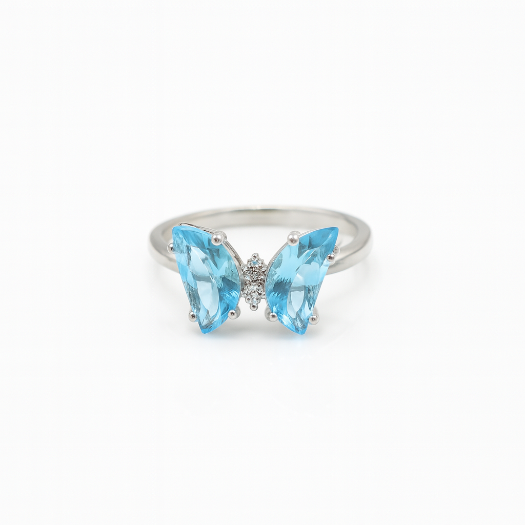 Sky Glow Butterfly Ring - MIOR JEWELS