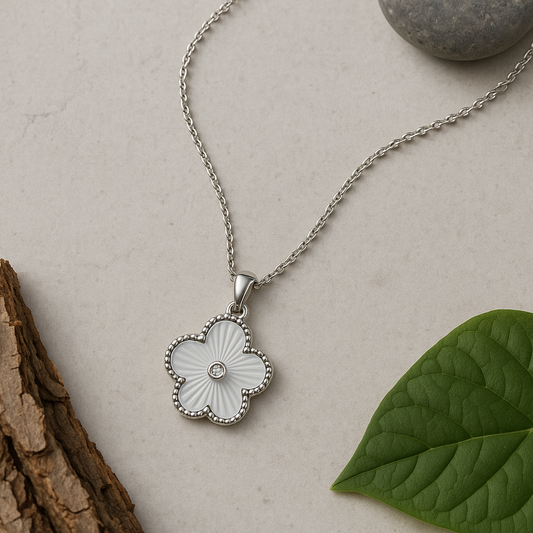 Silver Bloom Chain Pendant