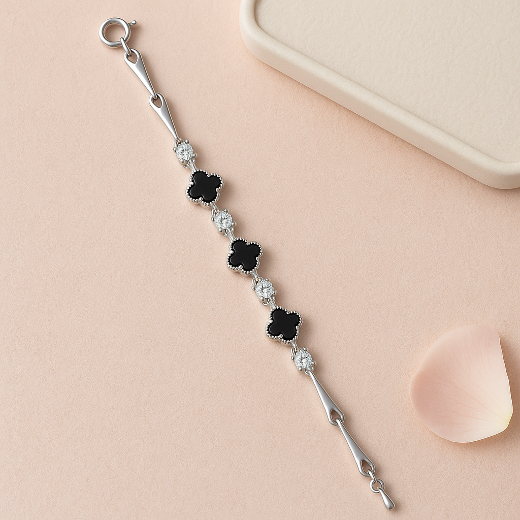 Midnight Clover Bracelet - MIOR JEWELS