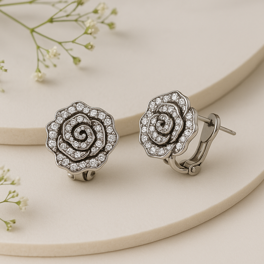 Two-Sided Flower Studs - MIOR JEWELS