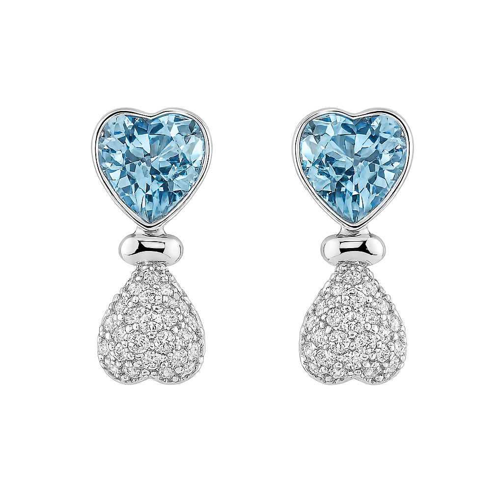 Aqua Love Studs