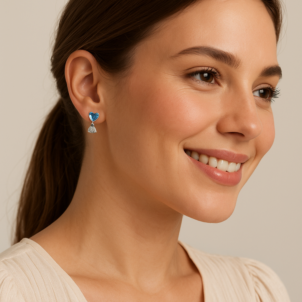 Aqua Love Studs