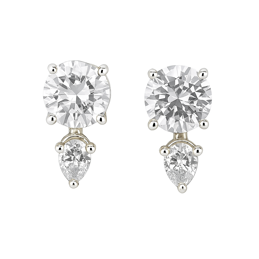 Radiant Drops Studs - MIOR JEWELS