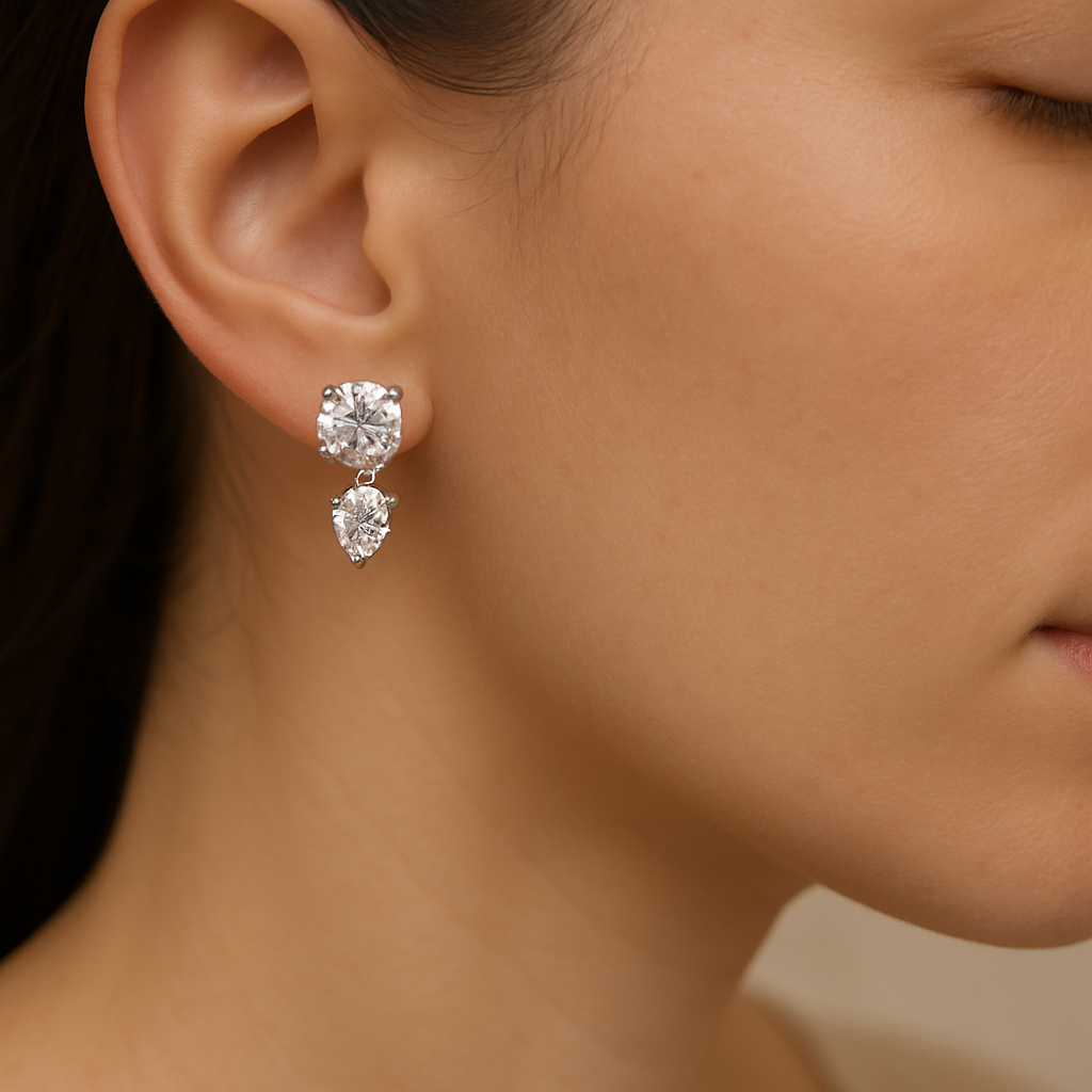 Radiant Drops Studs - MIOR JEWELS