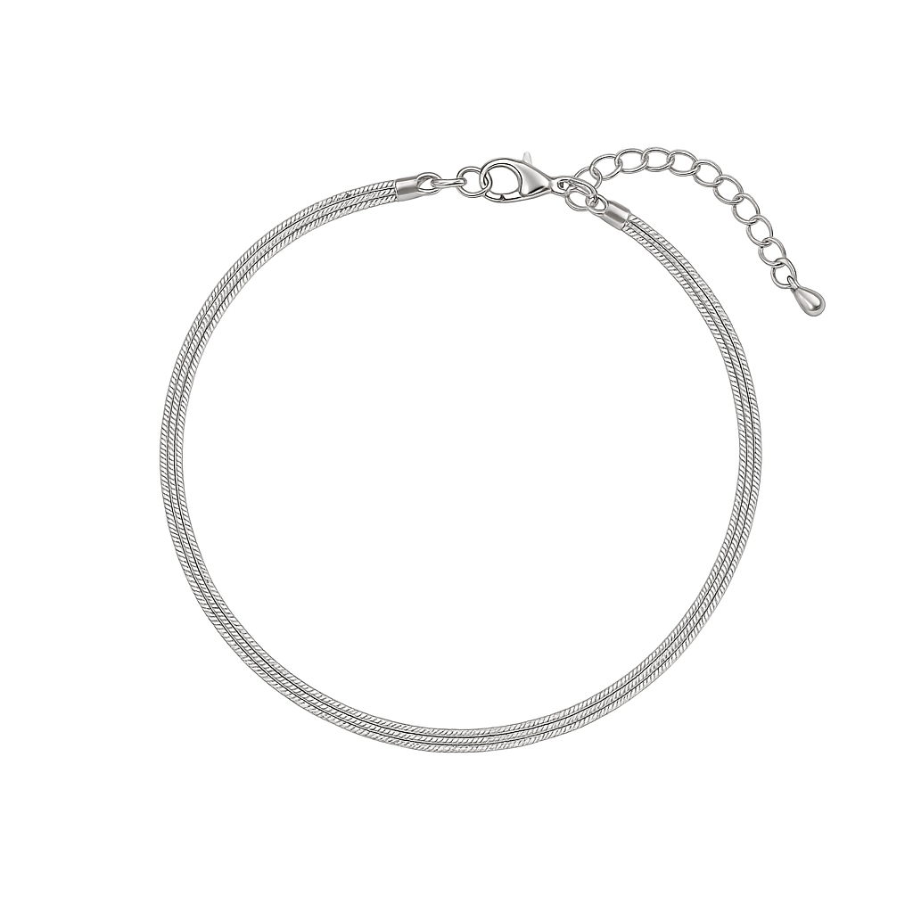 Trio Layered Anklets Pair - MIOR JEWELS