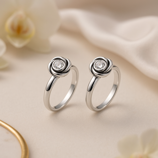 Vintage Shine Toe Rings Pair - MIOR JEWELS