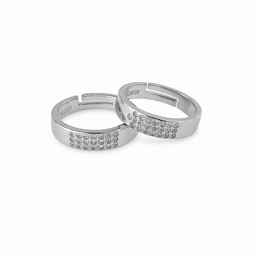 Forever Us Couple Rings Pair V11