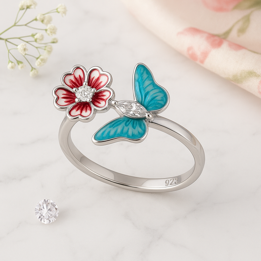 Petal Pop Charm Ring
