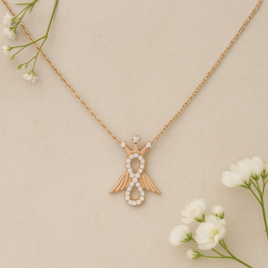 Infinite Soar Rose Gold Chain Pendant - MIOR JEWELS