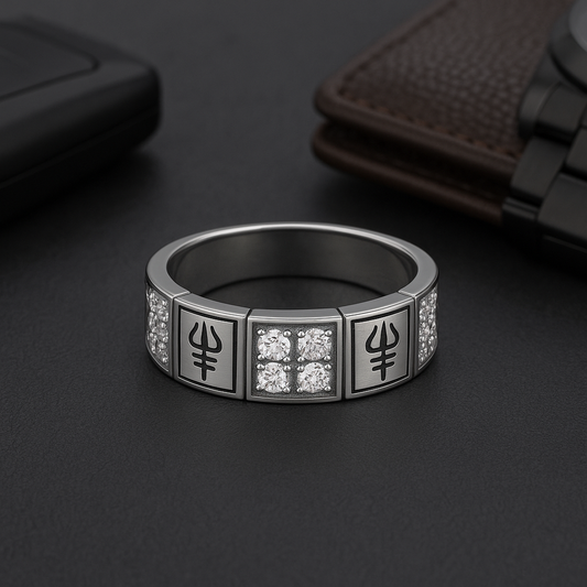 Trishul Signet Ring - MIOR JEWELS