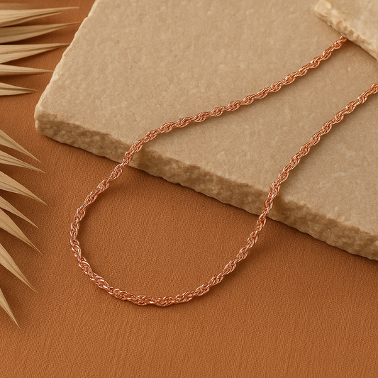 Radiant Blush Rose Gold Chain - MIOR JEWELS