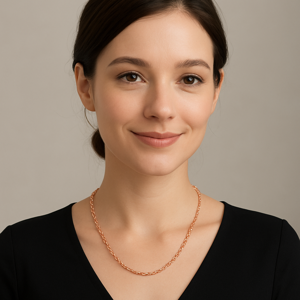 Radiant Blush Rose Gold Chain - MIOR JEWELS
