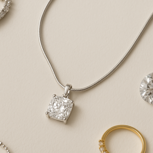 Little Silver Charm Chain Pendant