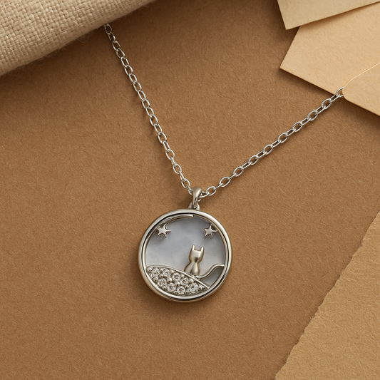 Celestial Circle Chain Pendant - MIOR JEWELS