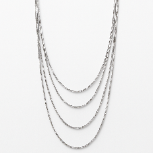 Silver Quartet Chain - MIOR JEWELS