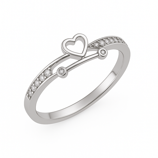 Polished Heart Ring