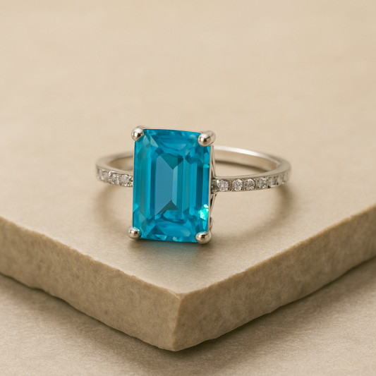 Ocean Breeze Crystal Ring - MIOR JEWELS
