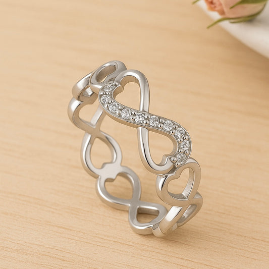 Infinity Twist Silver Ring