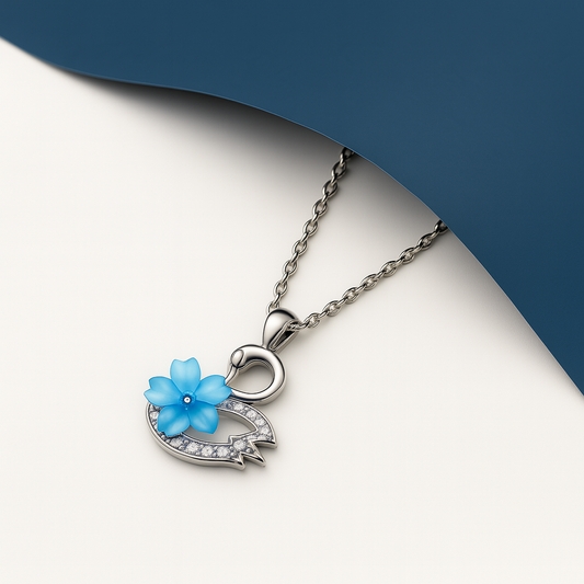 Bluebell Drop Chain Pendant