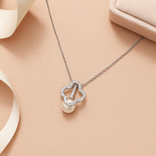 Classic Pearl Drop Chain Pendant - MIOR JEWELS