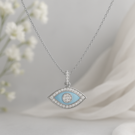 Celestial Protector Eye Chain Pendant - MIOR JEWELS
