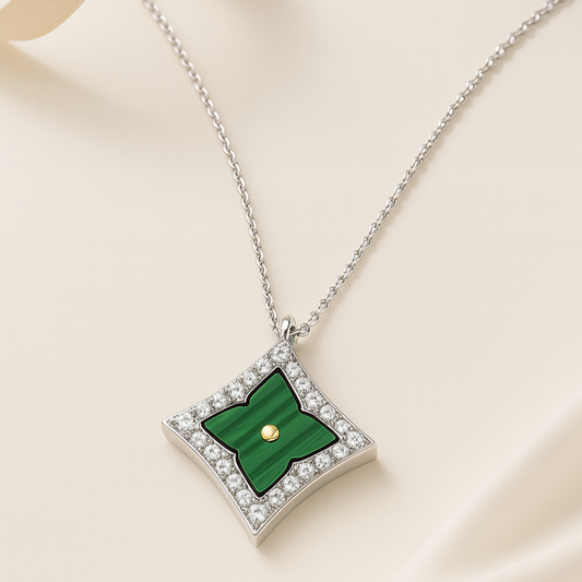 Green Gem Chain Pendant
