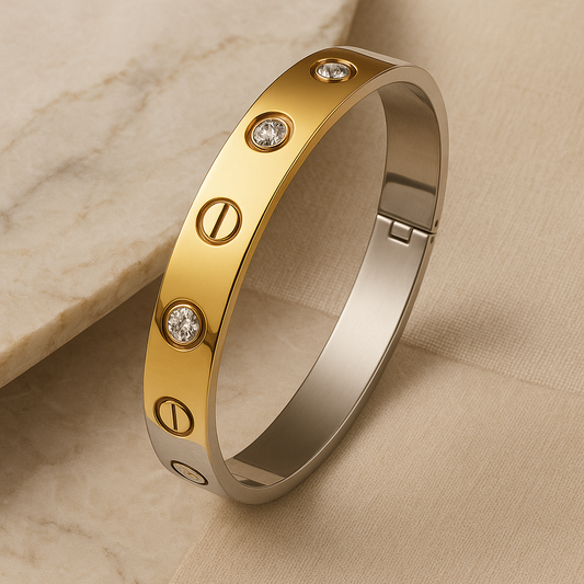 Majestic Torque Mens Gold Kada - MIOR JEWELS