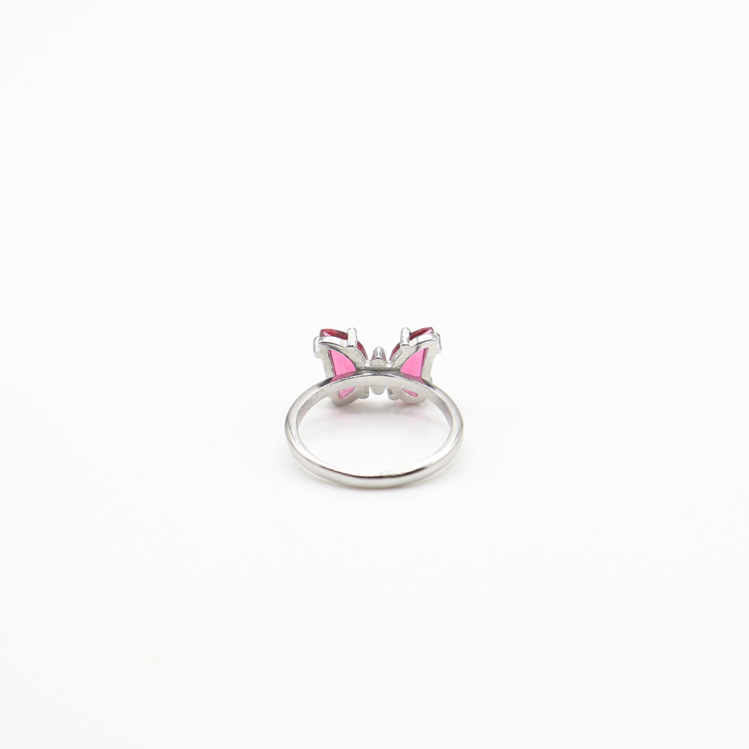 Ruby Radiance Butterfly Ring - MIOR JEWELS