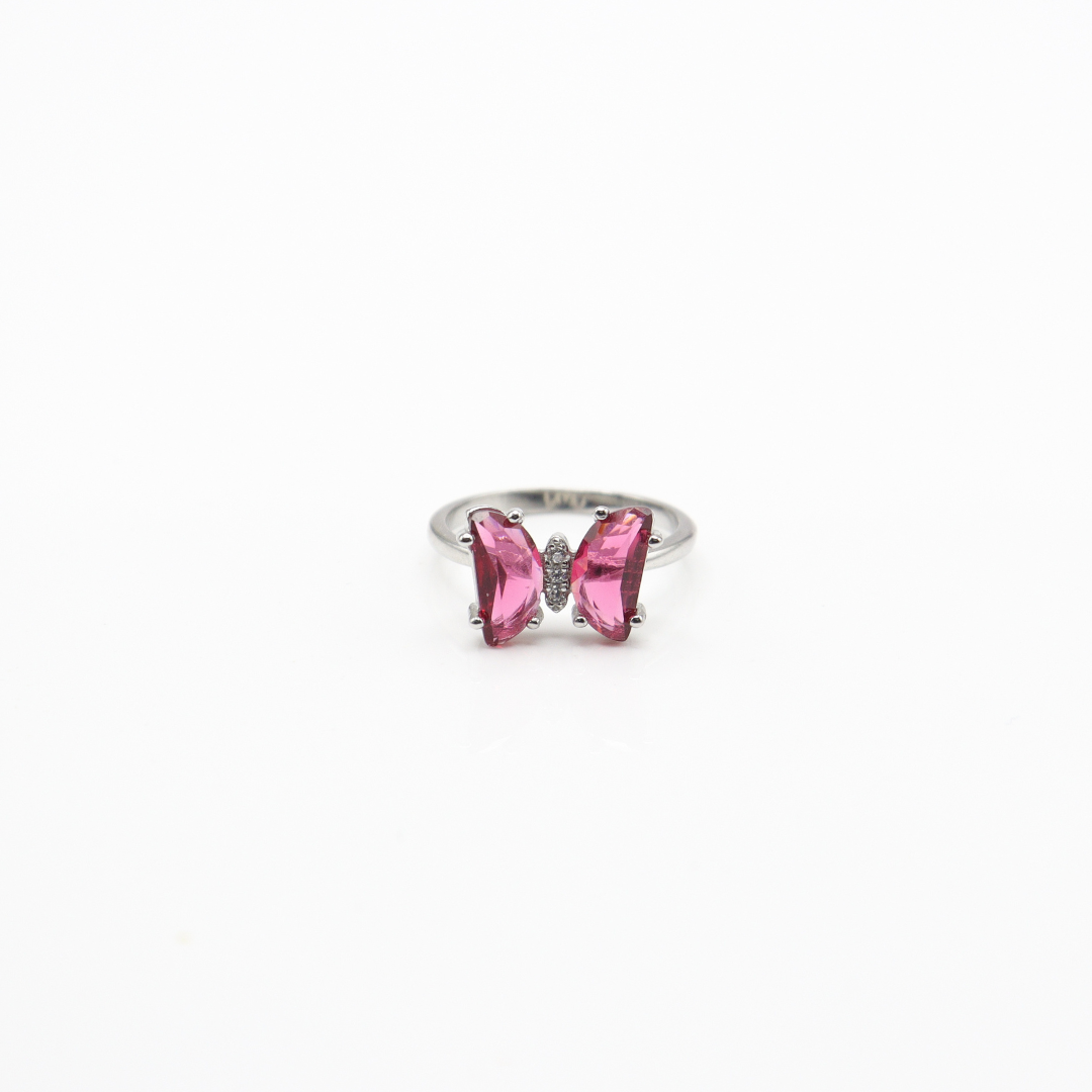 Ruby Radiance Butterfly Ring - MIOR JEWELS