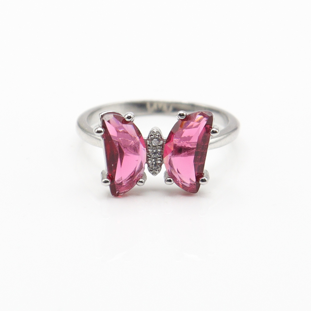 Ruby Radiance Butterfly Ring - MIOR JEWELS