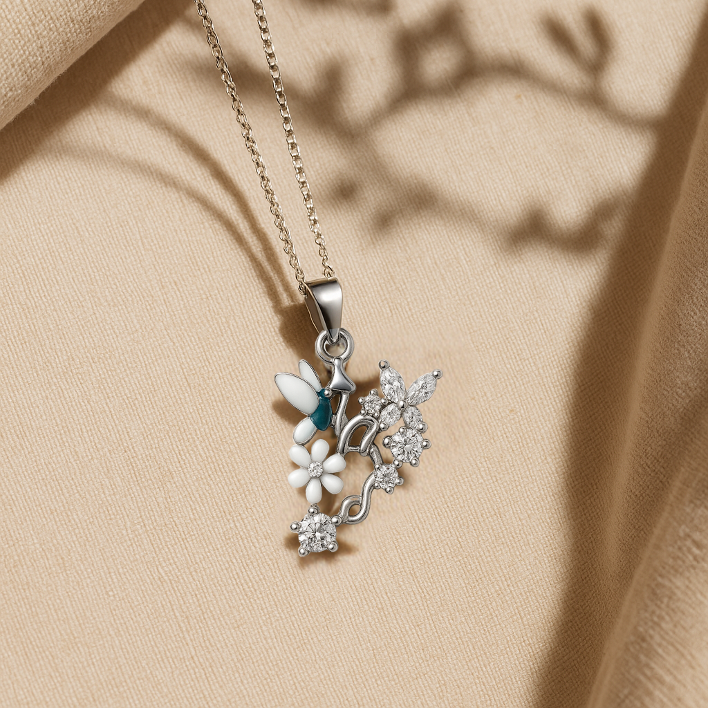 Flora Gem Chain Pendant
