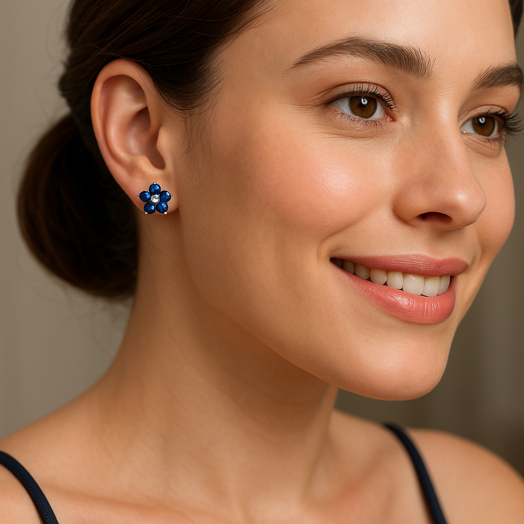 Rosamia Blue Earrings