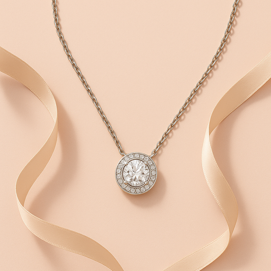 Luna Halo Chain Pendant