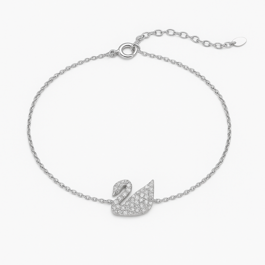 White Swan Serenity Bracelet - MIOR JEWELS